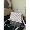 Louis Vuitton Croisette Damier Azur in Rose Handbags N50053