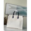 Louis Vuitton onthego white embroidered GM bag