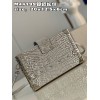 Louis Vuitton Petite Malle Python Silver Leather N80113 Bag