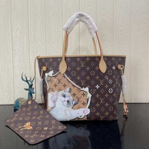 Louis Vuitton neverfull cat MM size bag