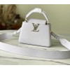 Louis Vuitton Capucines Mini White Bag