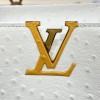 Louis Vuitton Capucines White Ostrich leather PM bag