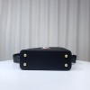 Louis Vuitton M21798 Capucines Mini Black Leather Bag