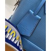 Louis Vuitton Alma BB Ebene Canvas Handbags Blue