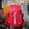 Louis Vuitton Supreme backpack M41709 Red water ripple backpack