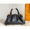 Louis Vuitton 2023 Monogram S Lock Black Clutch M46544