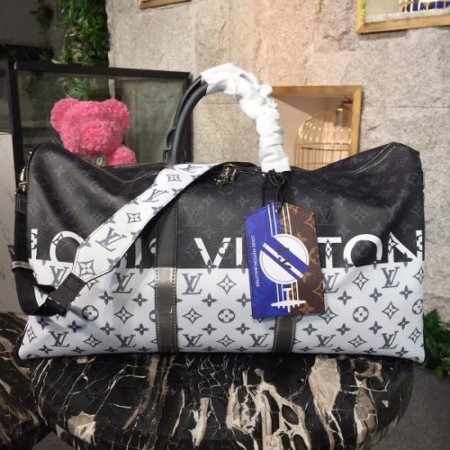 Louis Vuitton Keepall 55 Black & White