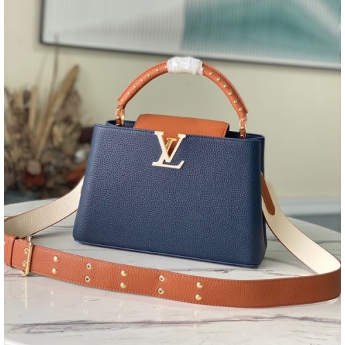 Louis Vuitton Capucines PM Blue Bag