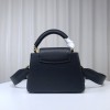 Louis Vuitton M21798 Capucines Mini Black Leather Bag