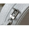 LV Petite Boite Chapeau Crocodile White leather M43514