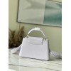 Louis Vuitton Capucines PM White Bag