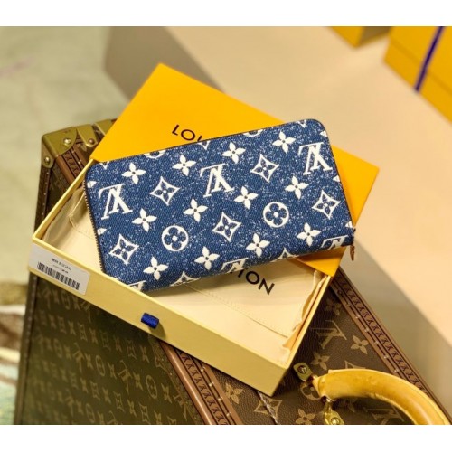 Louis Vuitton long denim wallet