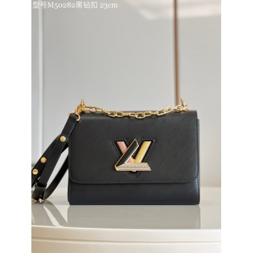 Louis Vuitton Twist LV Black Epi Leather Bag