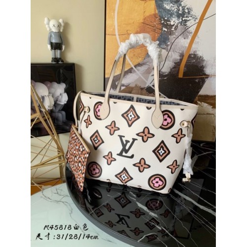 Louis Vuitton Neverfull MM Autres Toiles Monogram in White