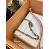 Louis Vuitton Twist MM White Chain Bag