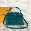 Louis Vuitton Blue Crocodile Capucines PM