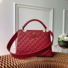 Louis Vuitton Quilting Capucines PM Red 31cm