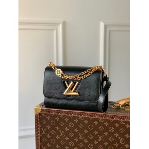 Louis Vuitton Twist MM Black Handbag