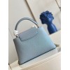 Louis Vuitton Capucines MM Taurillon Blue Leather Bag