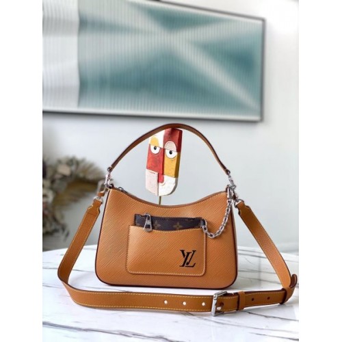 Louis Vuitton Marelle Epi Handbag Brown M80688