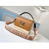 Louis Vuitton Twist MM Handbag in Cream M55851