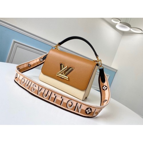 Louis Vuitton Twist MM Handbag in Cream M55851