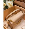 Louis Vuitton Twist MM Beige Chain Bag