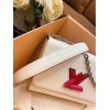 Louis Vuitton Twist MM White Chain Bag