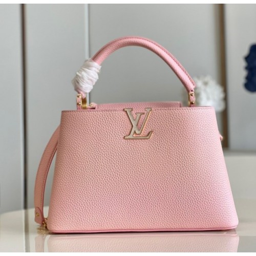 Louis Vuitton Capucines MM Taurillon Pink Leather Bag