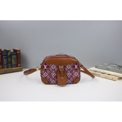 Louis Vuitton Deauville Mini Monogram Red M45528