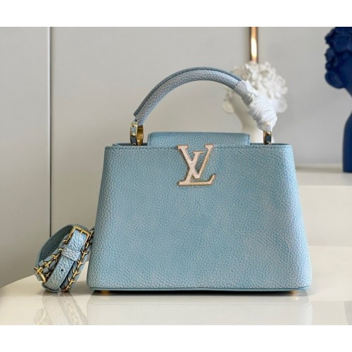 Louis Vuitton Capucines BB Taurillon Blue Bag