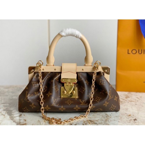 Louis Vuitton 2023 Monogram S Lock Monogram Clutch M46544