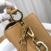 Louis Vuitton M21798 Capucines Mini Brown Leather Bag