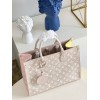 Louis Vuitton Onthego MM Khaki Pink/Gray Bag