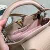 Louis Vuitton Capucines Mini Pink Lizard Leather 21cm