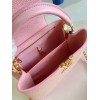 Louis Vuitton Capucines MM Taurillon Pink Leather Bag