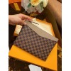 Louis Vuitton Pouch Wallet Gray/ Beige / Red