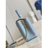 Louis Vuitton Capucines MM Taurillon Blue Leather Bag