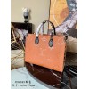 Louis Vuitton OnTheGo MM Monogram Brown Leather M58521