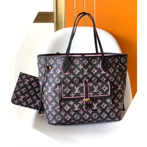 Louis Vuitton Neverfull buci box black MM bag