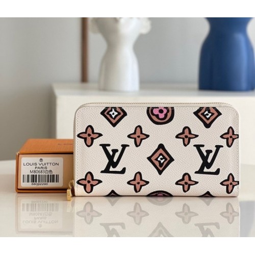 Louis Vuitton Zippy White Wallet M80683