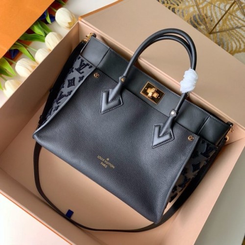 Louis Vuitton On The Side Nappa Soft Leather MM Bag