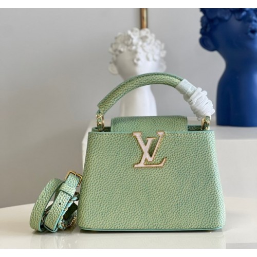 Louis Vuitton Capucines Mini Taurillon Green Bag