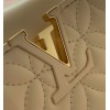 Louis Vuitton Quilting Capucines PM Cream 31cm