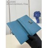 Louis Vuitton Vertical long blue wallet