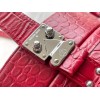 LV Petite Boite Chapeau Crocodile Red leather M43514
