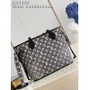 Louis Vuitton Neverfull Gray Denim MM Bag