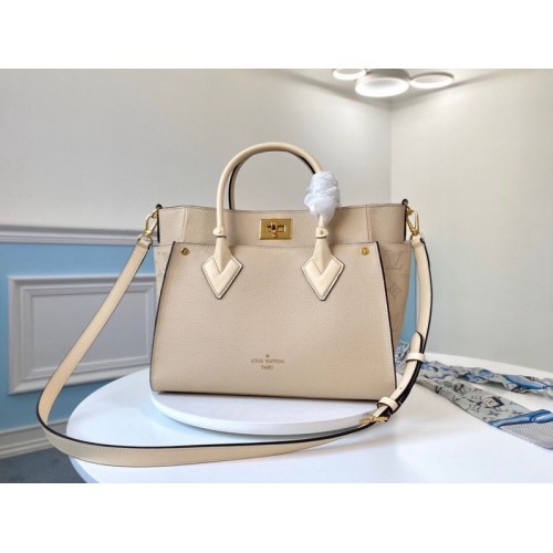 Louis Vuitton On My Side MM in Cream M53823