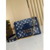 Louis Vuitton Mini Dauphine Blue Denim Leather M59609