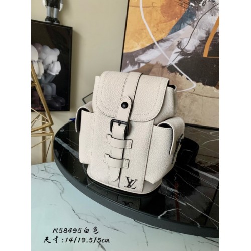 Christopher XS Taurillon Leather White m58495